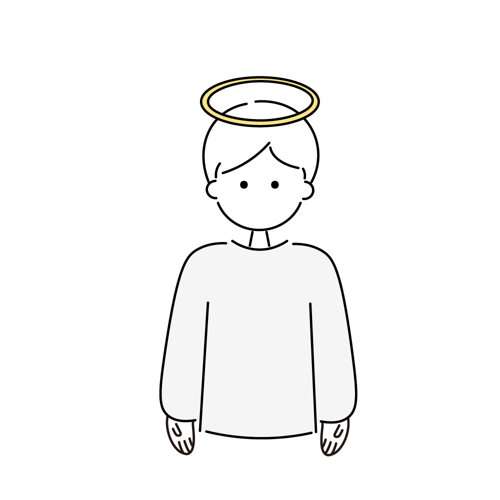 天使の男の子のイラスト